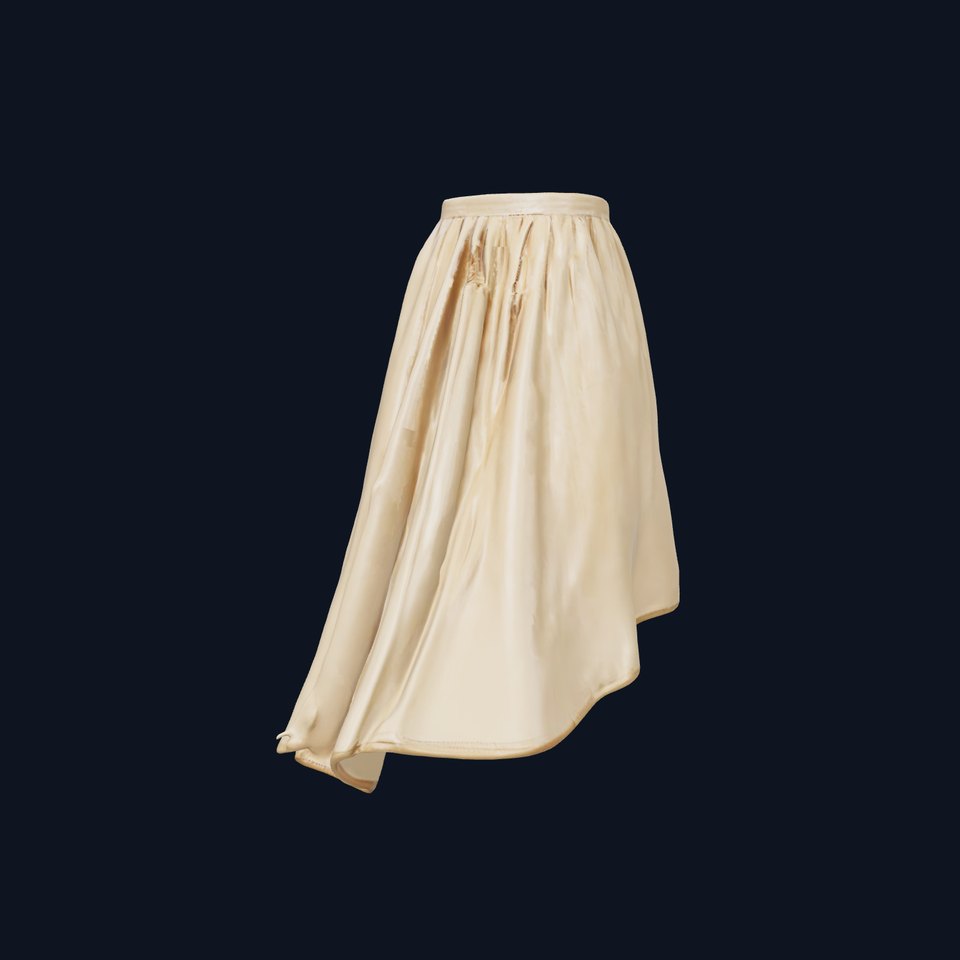 Elegant Asymmetrical Skirt Model Pack